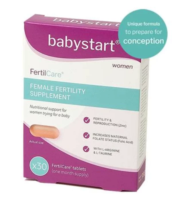 BABYSTART FERTILCARE, FEMALE FERTILITY SUPPLEMENT 30TABLETS