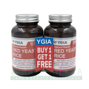 Ygia Red Yeast Rice 500mg x 60 Capsules 1+1 Free