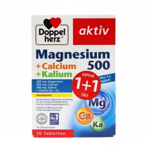 Doppelherz Magnesium 500 + Calcium + Kalium x 30 Tablets Pack 1+1