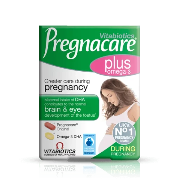 VITABIOTICS PREGNACARE PLUS OMEGA-3. NUTRITIONAL SUPPORT DURING PREGNANCY 28 + 28TABLETS