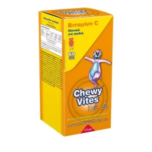 VICAN CHEWY VITES KIDS VITAMIN C, SUPPORTS CHILDREN'S IMMUNE SYSTEM. 60CHEWABLE JELLY BEARS WITH ORANGE FLAVOR
