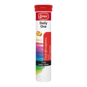 LANES DAILY ONE, A TO Z MULTIVITAMIN. 20 EFFERVESCENT TABLETS WITH ORANGE FLAVOR