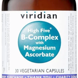 VIRIDIAN HIGH FIVE B-COMPLEX WITH MAGNESIUM ASCORBATE 30s