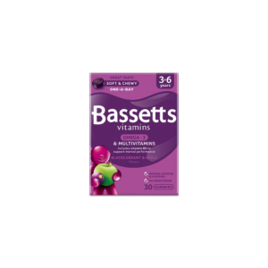Bassetts Omega-3 & Multivitamins Gummies x 30 (Blackcurrant & Apple Flavour)