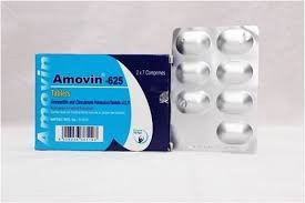 Amovin Tablets 625mg(Amoxycillin Clavulanate 625mg)