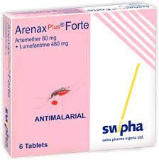 Arenax Plus Forte 80/480 (Artemether / Lumefantrine)