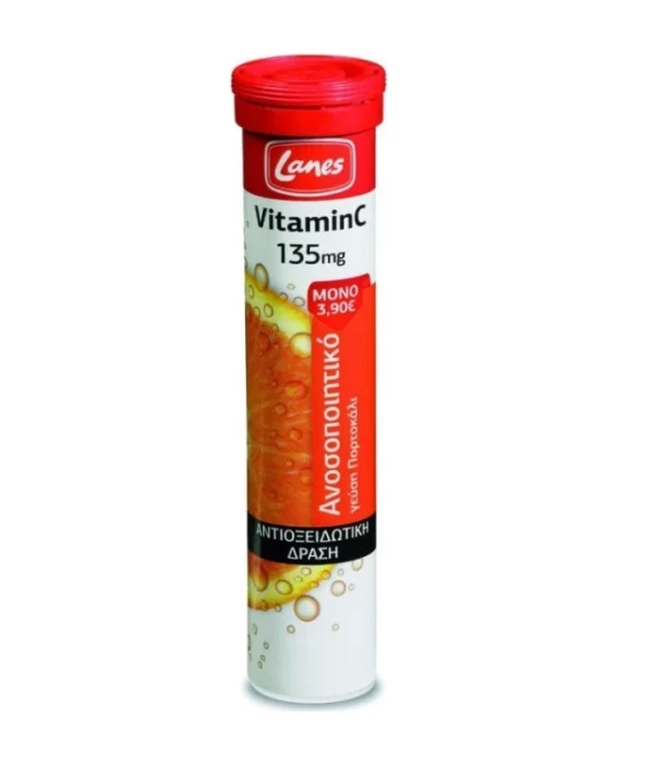 LANES VIT???? C 135MG 20EFFERVESCENT WITH ORANGE FLAVOR