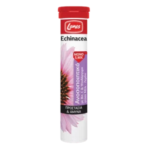 LANES ECHINACEA, SUPPORTS IMMUNE SYSTEM. 20EFFERVESCENT TABLETS WITH HONEY& LEMON FLAVOR