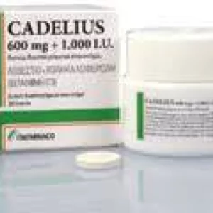 CADELIUS CALCIUM 600MG + CHOLECALCIFEROL 1000IU, 30 ORODISPERSIBLE TABLETS