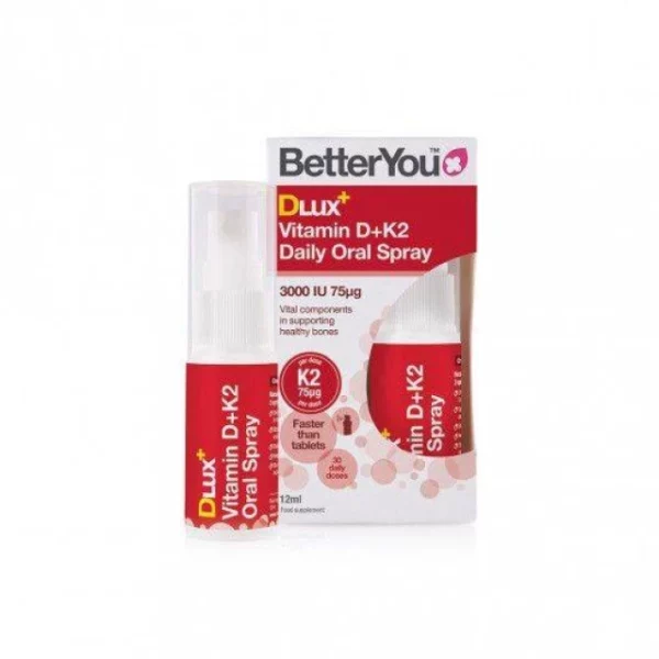 BETTERYOU DLUX VITAMIN D 3000IU+ K2 75?g ORAL SPRAY 12ML