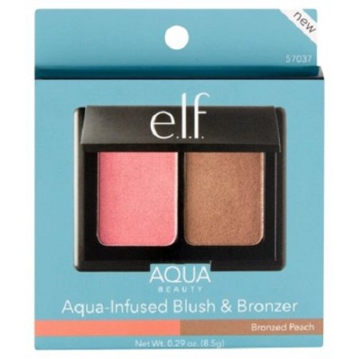 E.L.F AQUA BEAUTY BLUSH & BRONZER ? BRONZED PEACH