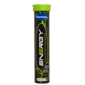 HANSAL ENERGY EFFERVESCENT TABLETS. CONTAINS TAURINE, CAFFEINE& B COMPLEX 20PIECES