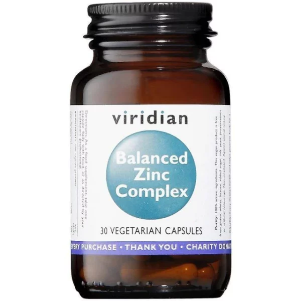 VIRIDIAN BALANCED ZINC COMPLEX 30VEG. CAPSULES