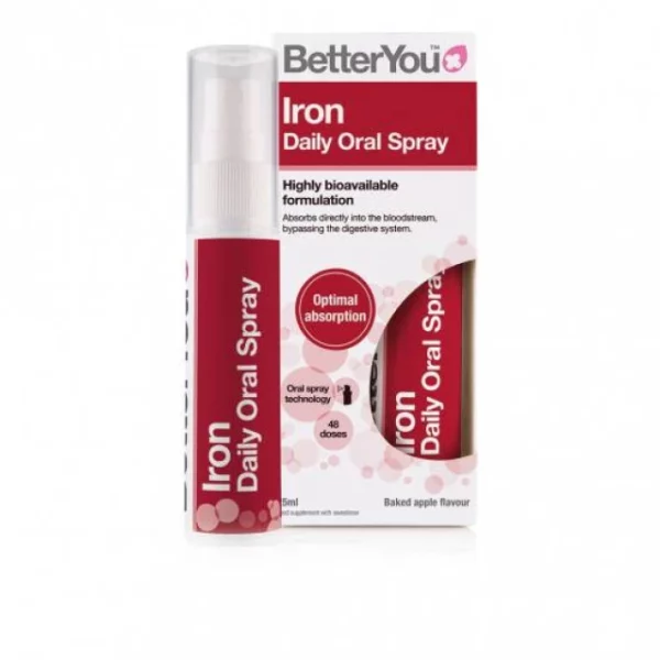 BETTERYOU IRON DAILY ORAL SPRAY, 5mg OF IRON 25ML