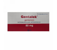Gentalek Injection 80mg/2ml 50amps (Gentamicin)