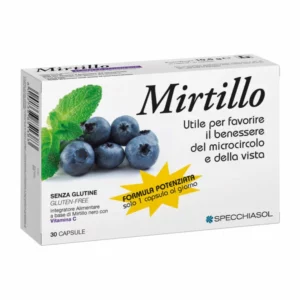 Specchiasol Blueberry Capsules Enhanced Formula Food Supplement 30 Capsules