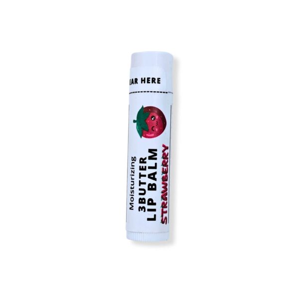 3 Butter Strawberry Lip Balm