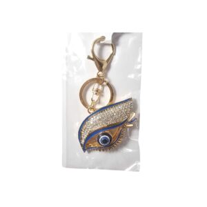 Evil Eye Rhinestone Eyelid Keychain