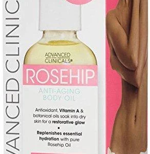 Advanced Clinicals Rosehip Anti Aging Body Oil