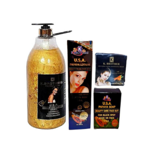 K. Brothers Papaya Product Set ? ( Body Lotion, Face Cream, Shower Gel And Soap )