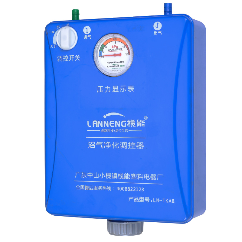 Biogas Desulphurizer with pressure guage