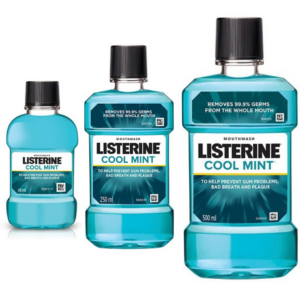 JOHNSON & JOHNSON LISTERINE COOL MINT MOUTH WASH