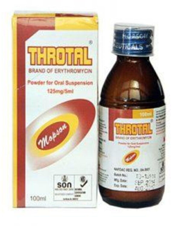Throtal 125mg 5ml Suspension