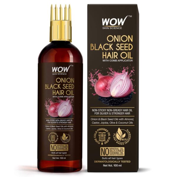 WOW SKIN SCIENCE ONION BLACK SEED HAIR OIL (200ml)