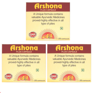 ARSHONA PLUS CAPSULE (20 Capsules Each) (Pack of 3)