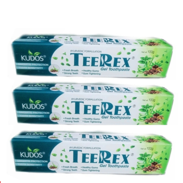 KUDOS TEEREX GEL TOOTHPASTE (Pack Of 3) (100g Each)