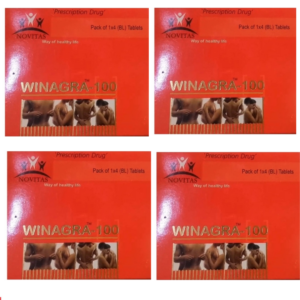 WINAGRA 100mg TABLET (Pack Of 4) (4 Tablets Each)