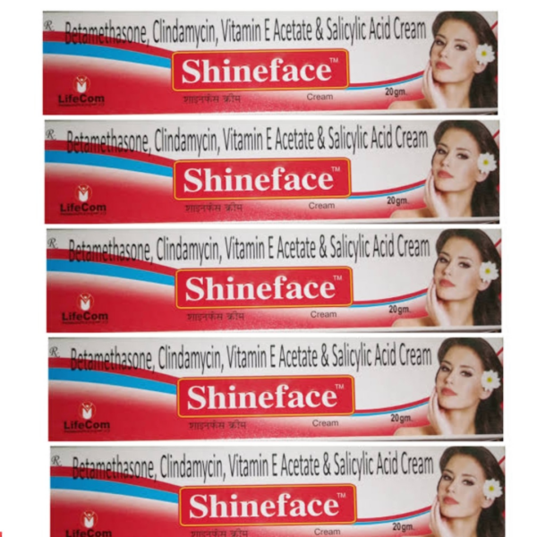 LIFECOM SHINEFACE CREAM (Pack Of 5) (20g Each)