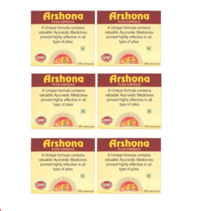 ARSHONA PLUS CAPSULE (20 Capsules Each) (Pack of 6)
