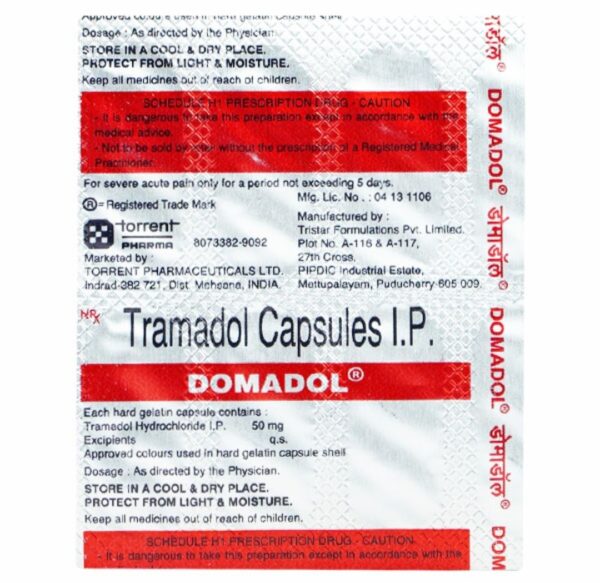TORRENT DOMADOL 50mg CAPSULE (10 CAPSULES)