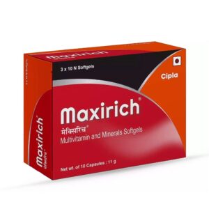 CIPLA MAXIRICH MULTIVITAMIN & MINERALS SOFTGEL (10 CAPSULES)