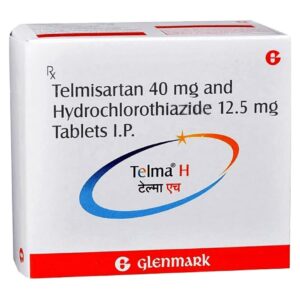 GLENMARK TELMA H 40mg TABLET (30 Tablets)