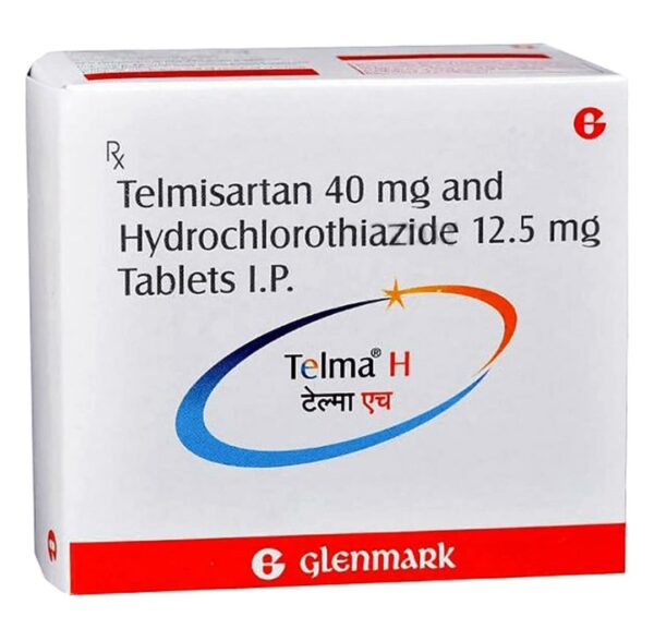 GLENMARK TELMA H 40mg TABLET (30 Tablets)