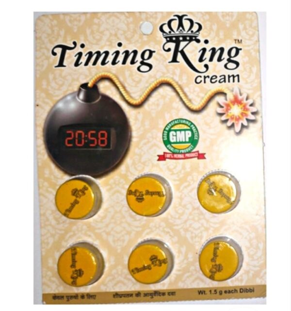 AMRITVEDA TIMING KING CREAM 1 STRIP ( 6 Pieces BALM ? 1.5g Each )