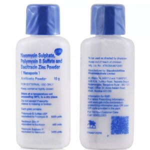 GLAXO SMITH KLINE PHARMACEUTICALS NEOSPORIN DUSTING POWDER (10g)
