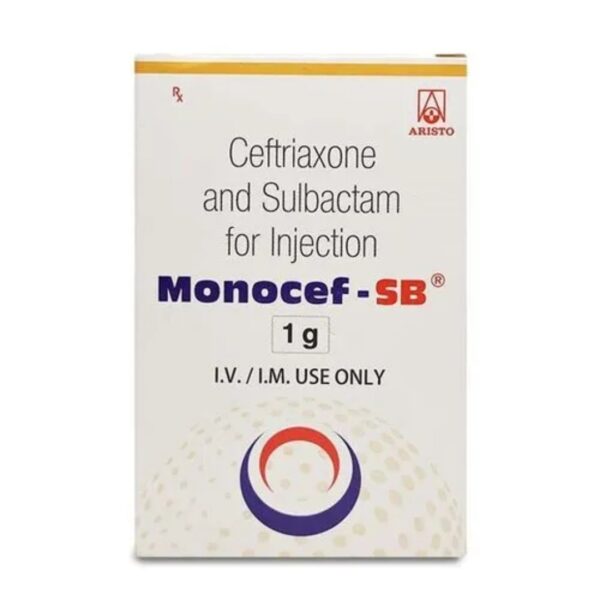 ARISTO PHARMACEUTICALS MONOCEF-SB 1g INJECTION (1 Vial)