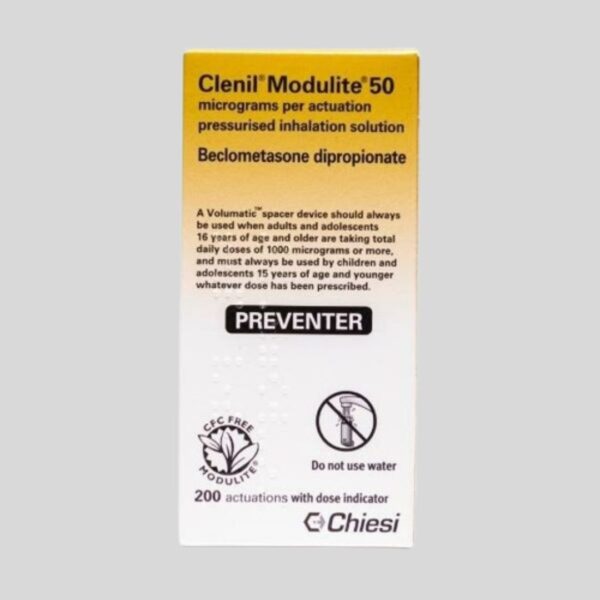 Clenil Modulite 50mcg Inhaler (with Dose Indicator)