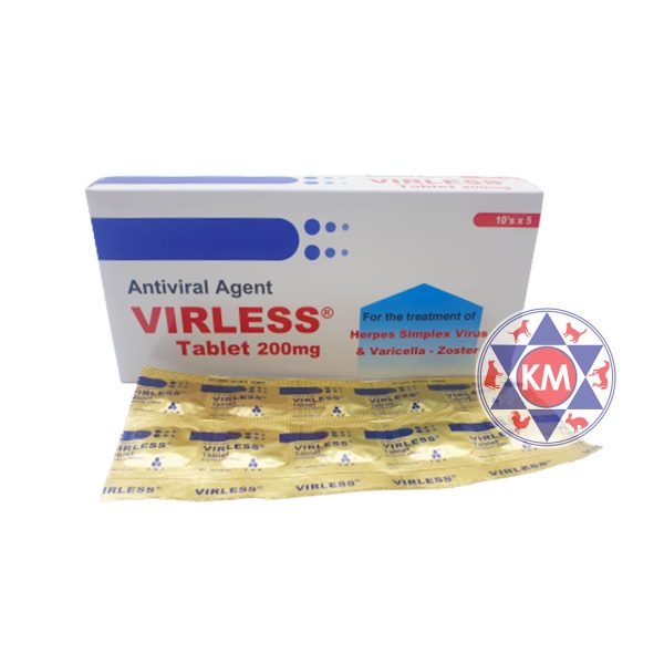 Virless Tab 200mg 10?s x 5 (Acyclovir)