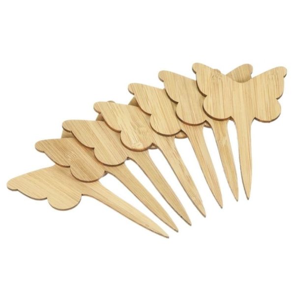 Butterfly-Shape Bamboo Plant Label