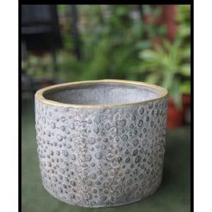 Ceramic Marble Large Round Pot Planter