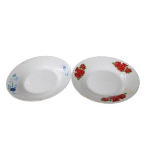 Dented Ceramic Saucer 16.5Cm Round