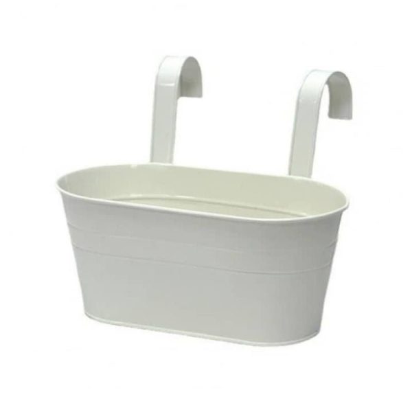 Double Hook Fence And Balcony Steel Hanging Planter