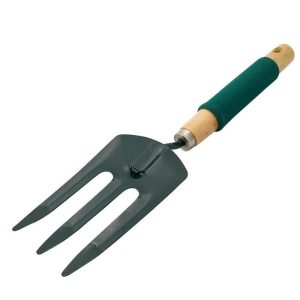 Garden Carbon Steel Hand Fork With Foam Grip