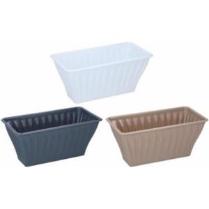 Garden Flowerpot Rectangular 47*24*19Cm White