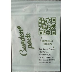 GARDEN PACK RED SWEET PEPPER CALIFORNIA WONDER