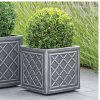 Garden Square Lead Effect Planter-40*40Cm